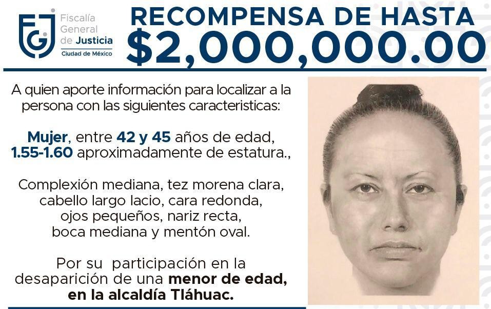 Difunden retrato hablado de la mujer que se llevó a “Fátima”