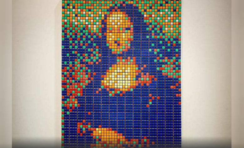 Artista crea 'Mona Lisa' con cubos Rubik y la vende en casi 10 millones de pesos