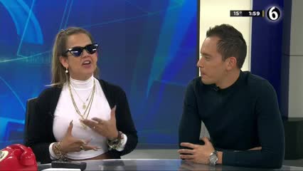 Titularia noticia Charla con María Julia Lafuente y Abelardo Luzanía.