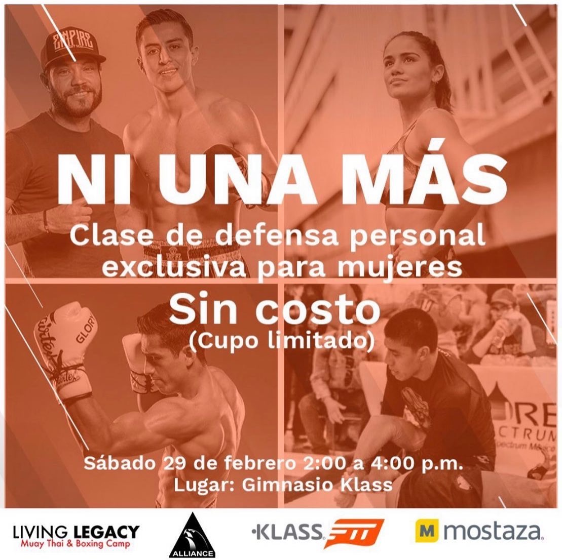 Klass te invita a una clase de defensa personal sin costo