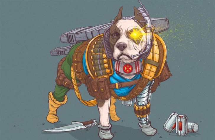 Versión perruna de los superhéroes