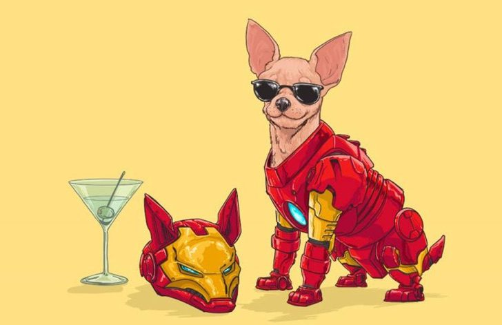 Versión perruna de los superhéroes