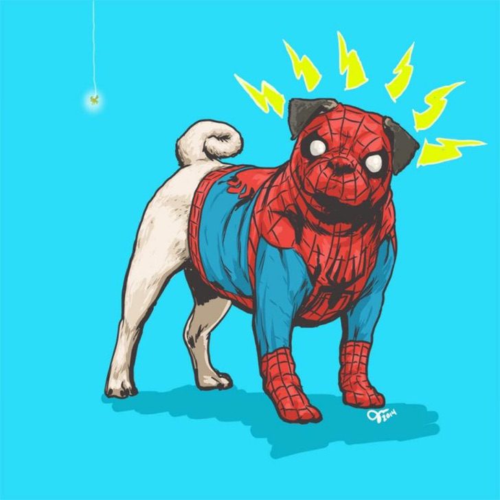 Versión perruna de los superhéroes