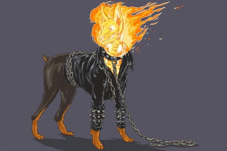 Versión perruna de los superhéroes