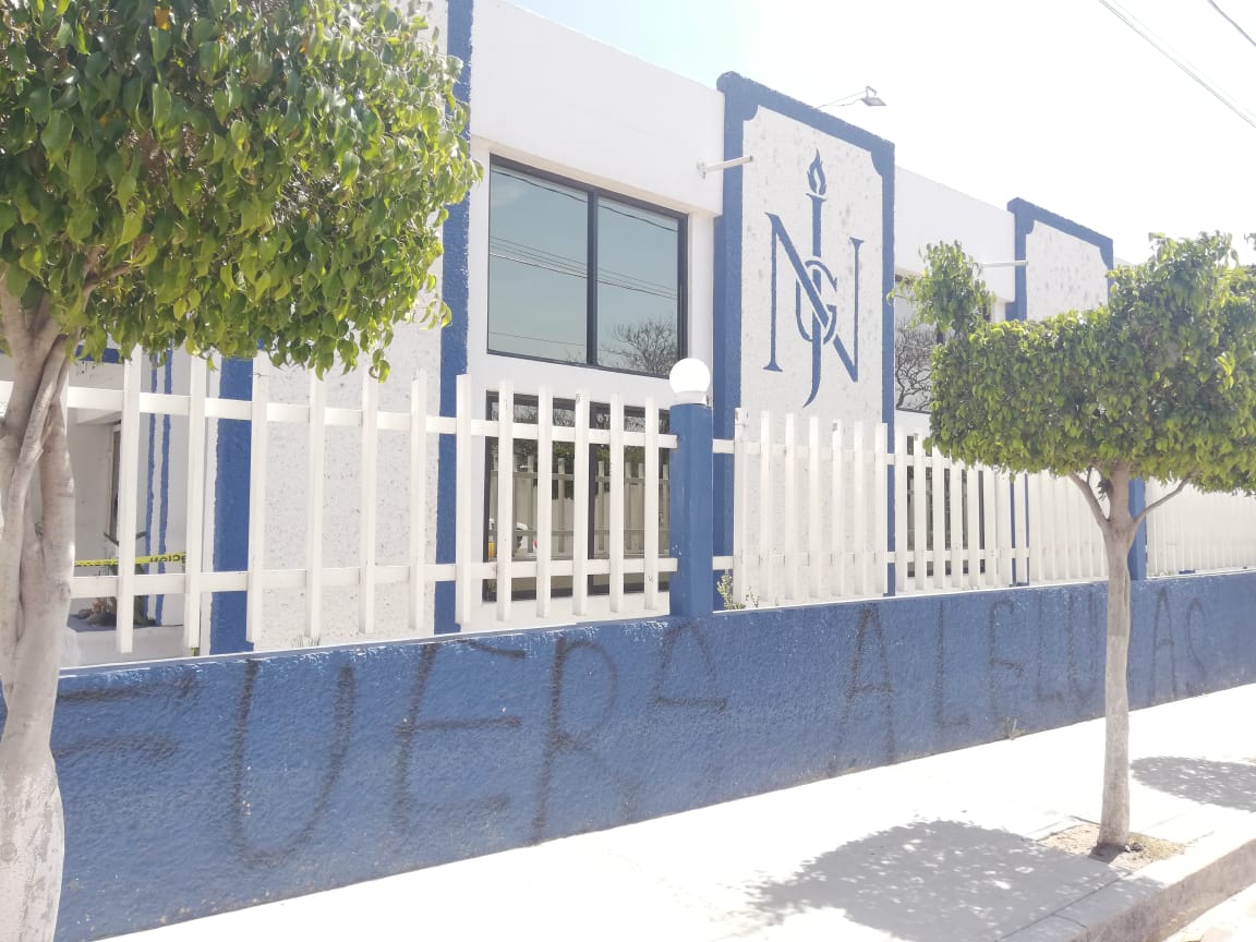 Vandalizan Iglesia del Luz del Mundo en San Marcos Tlacoyalco