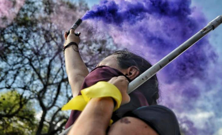 Mientras realizaban marcha del #8M se registró un feminicidio
