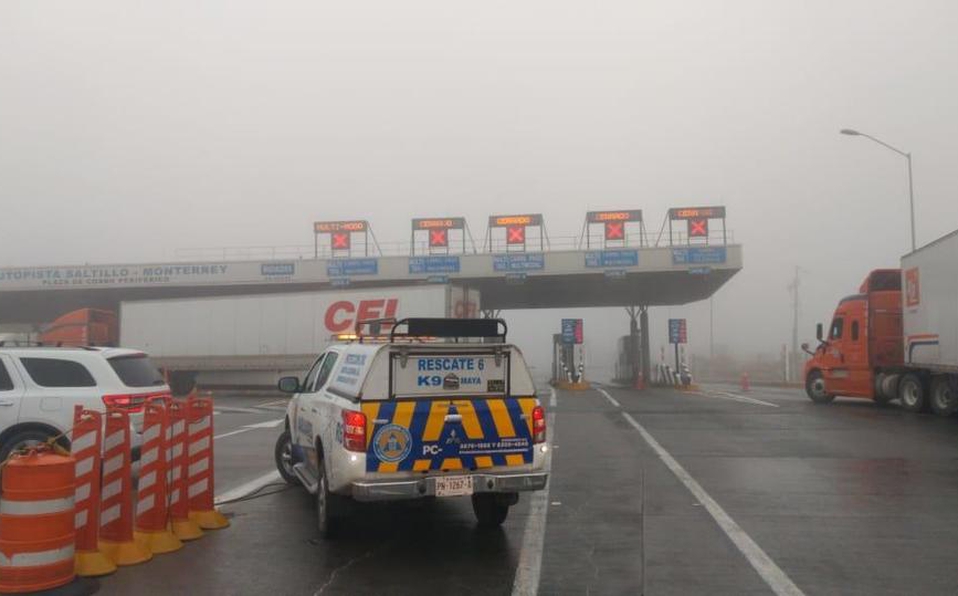Cierran autopista Monterrey-Saltillo por bancos de niebla | Telediario ...