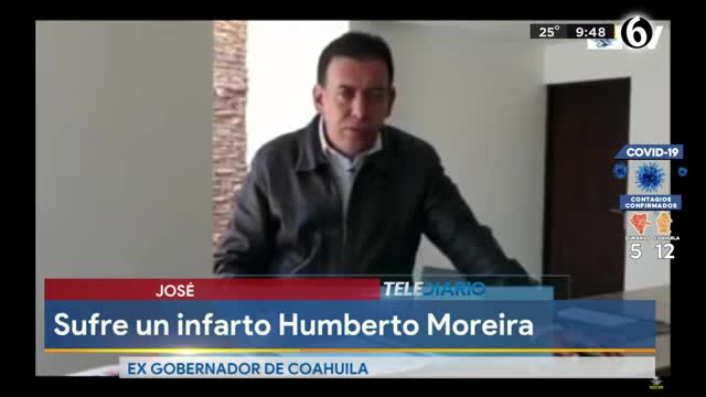 Telediario noticia Humberto Moreira, ex gobernador de Coahuila, sufre infarto