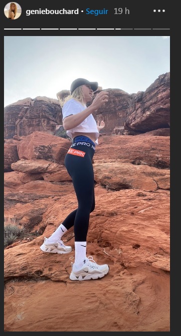 Eugene Bouchard hace caso omiso a la cuaretena y es criticada en redes sociales