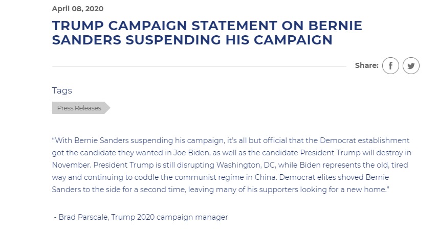 Trump “destruirá” a Joe Biden en las elecciones de EU: Brad Parscale