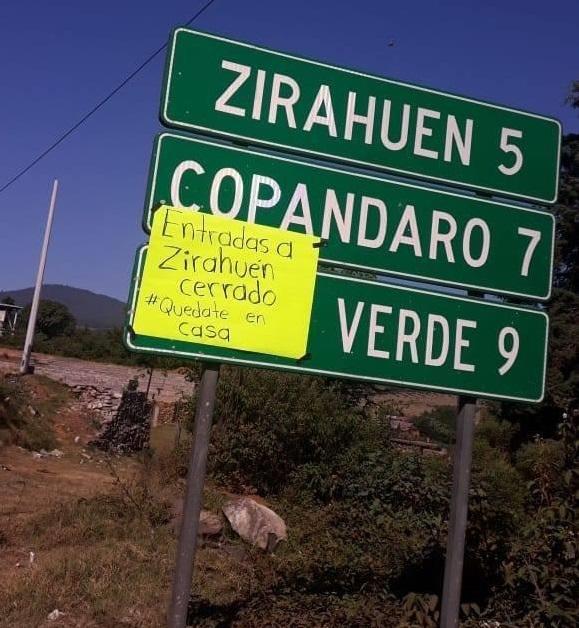 Purépechas cierran acceso a sus pueblos por coronavirus COVID-19 en México [FOTO]