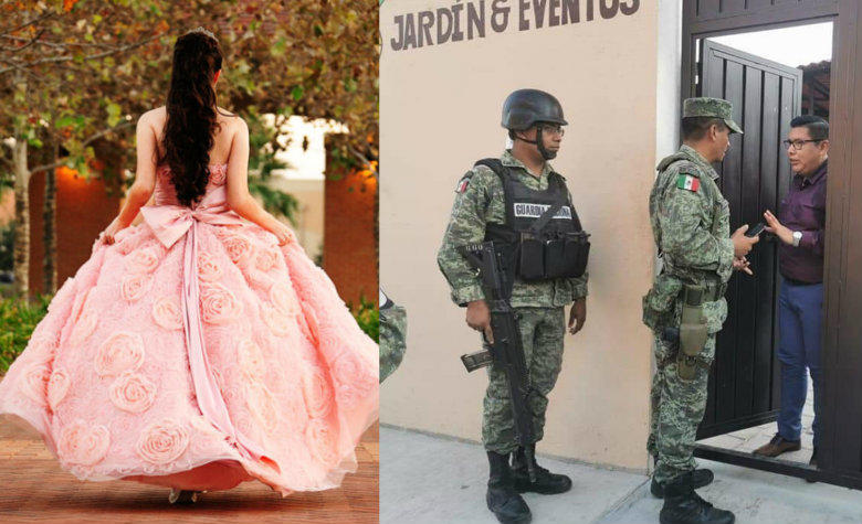 Guardia Nacional cancela fiesta de XV años por contingencia por COVID-19 [FOTOS]