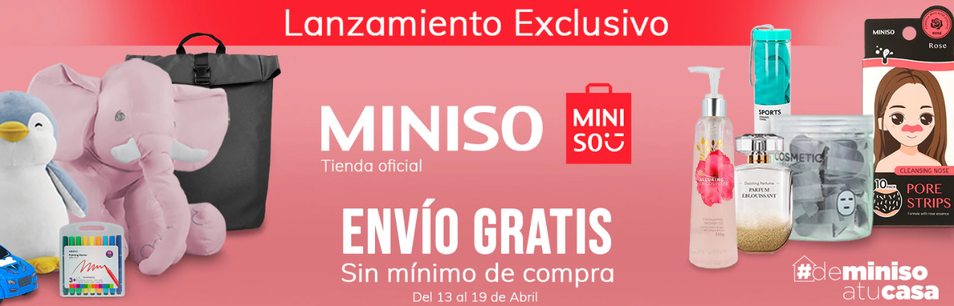 Miniso entra al comercio en línea con envíos gratis a todo el país 