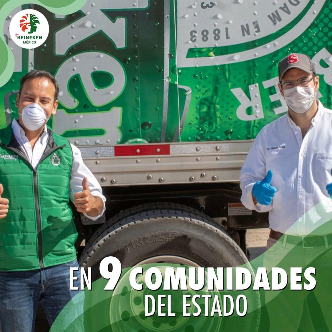 Heineken entrega casi 14 mil paquetes de ayuda alimentaria en Sonora