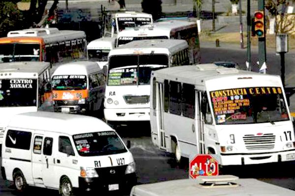 Este es el nuevo recorrido de las unidades de transporte público en el centro de Puebla