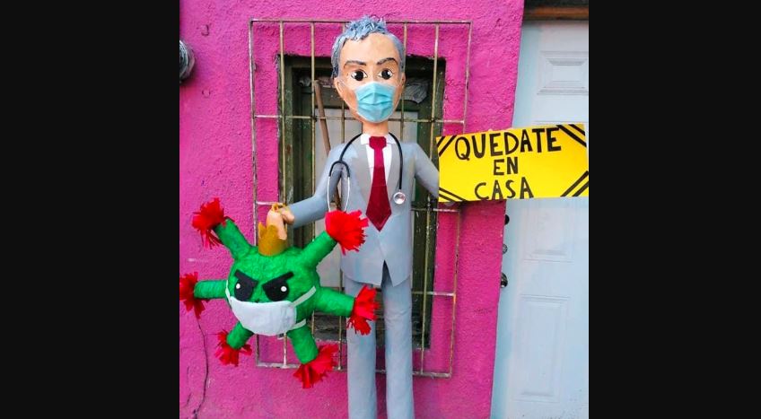 Primero la cumbia y ahora… ¡piñata del coronavirus!
