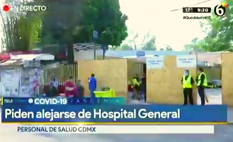 Piden a la población alejarse del Hospital General de México para evitar COVID-19 [VIDEO]