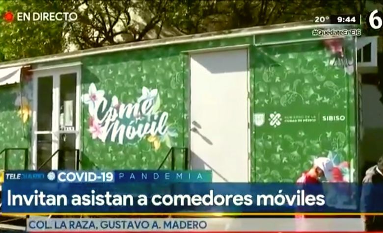 Comedores móviles brindan alimentos gratuitos en CDMX a población en general