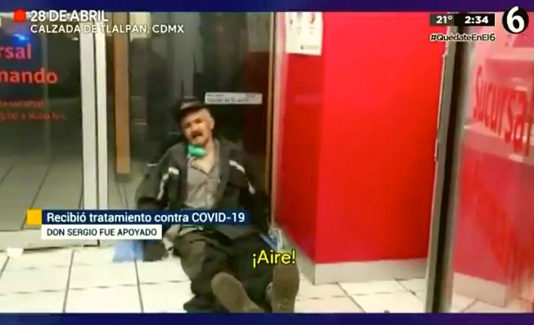 Don Sergio vence COVID-19 tras ser rescatado de un cajero automático en CDMX [VIDEO]