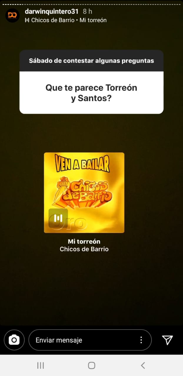 Con canción de los Chicos de Barrio, Darwin responde sobre Torreón y el Santos
