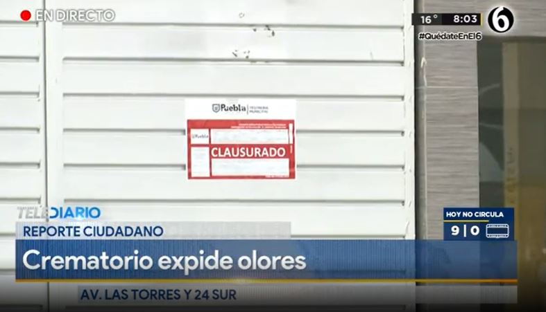 Funeraria CLAUSURADA, pero sigue en funciones
