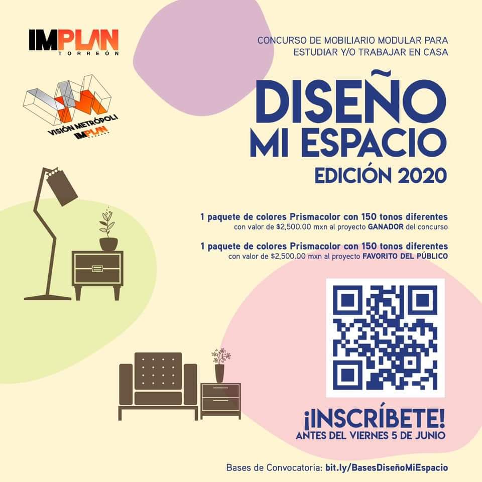 IMPLAN y el Consejo Visión Metrópoli invitan al concurso 'Diseño mi espacio 2020'