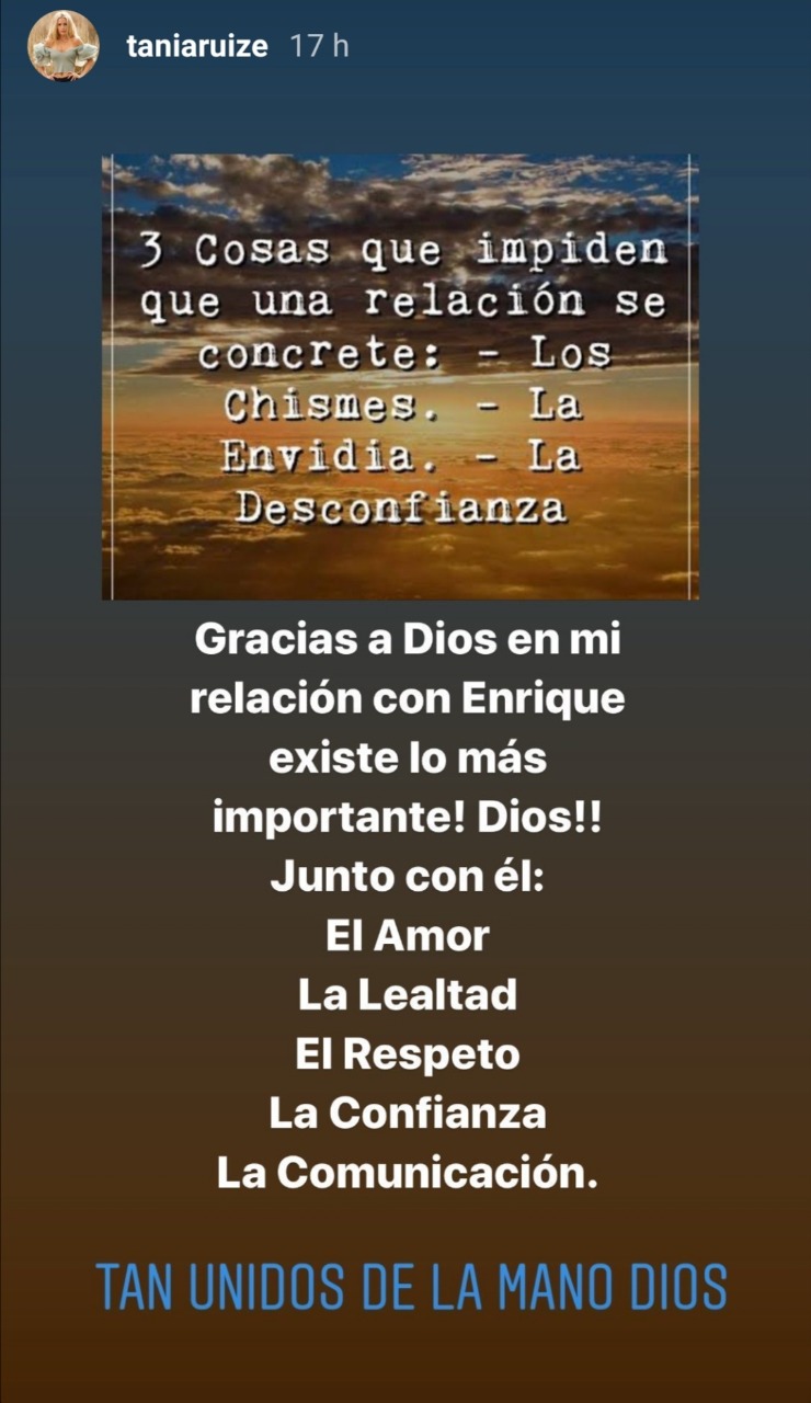 Defiende Tania Ruiz su romance con Enrique Peña Nieto