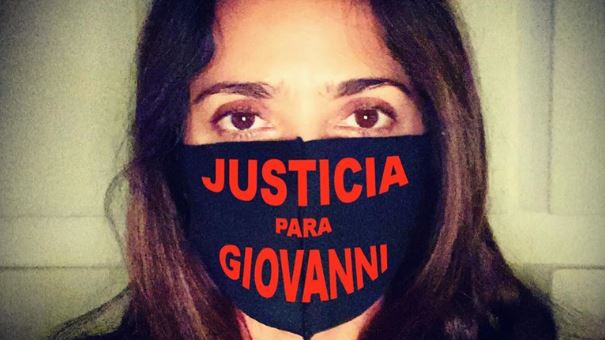 Salma Hayek y otros artistas exijen justicia por Giovanni López&nbsp;
