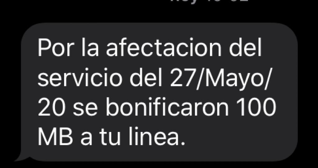 Telcel bonifica megas a sus usuarios por fallas en el sistema