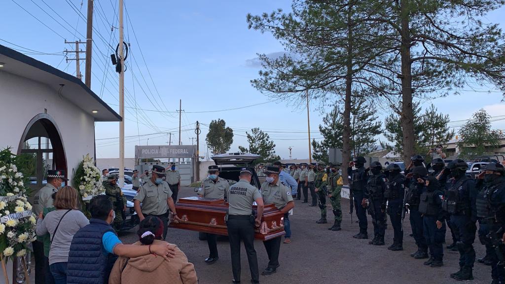 Realizan homenaje a agente&nbsp;caído en ataque en San Luis de la Paz