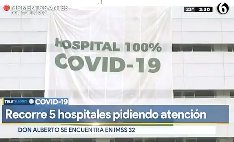 Niegan atención a paciente COVID-19 de 53 años en CDMX [VIDEO]