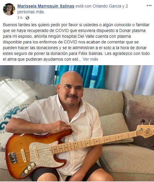 Se complica la salud de Félix Salinas de Intocable