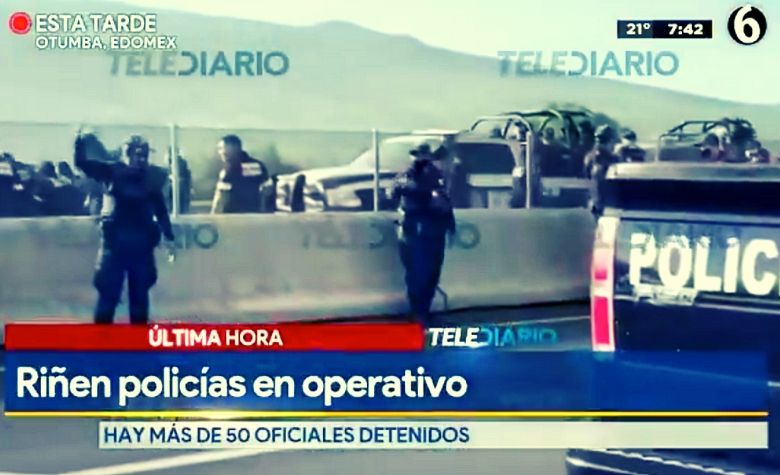 Policías detienen a otros policías por presunto robo de armas en Otumba EDOMEX [VIDEO]