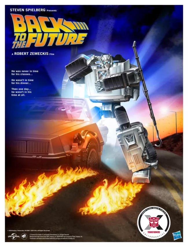 Auto de Volver al Futuro se convierte en un Transformers