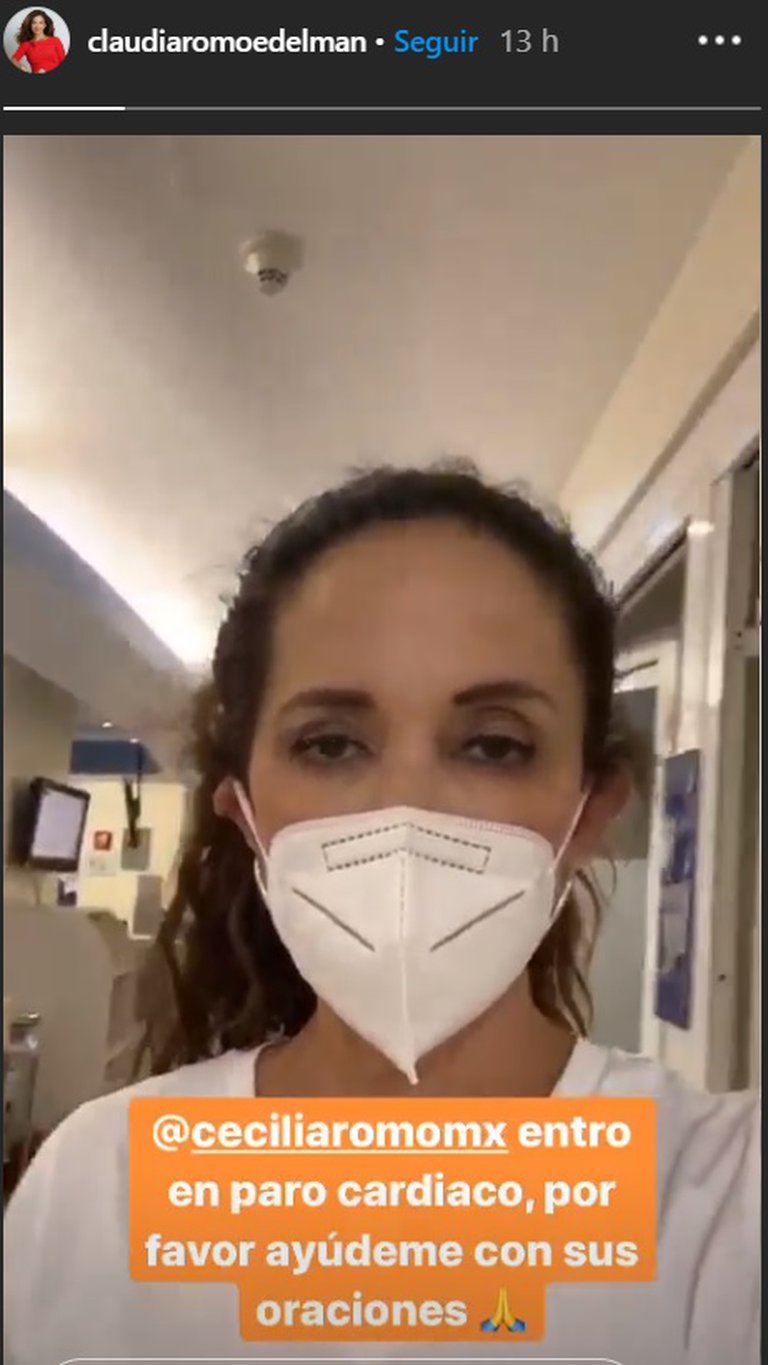 Cecilia Romo en terapia intensiva tras paro cardiaco