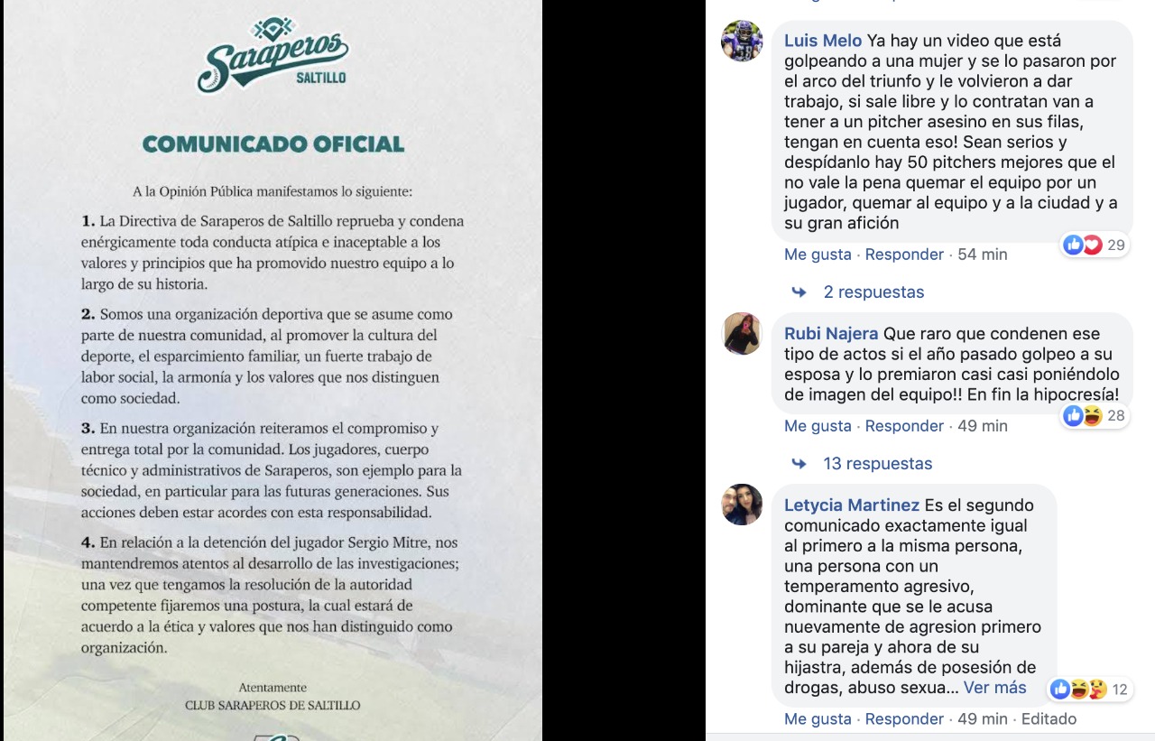Detienen a pitcher de Saraperos por presunto homicidio de niña de 2 años; era hija de su pareja