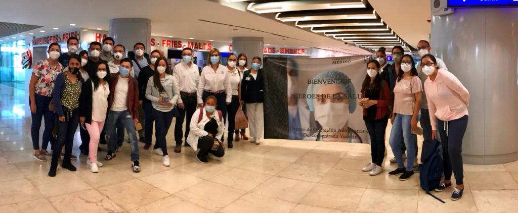 "Brigada COVID" para reforzar atención médica llega a Yucatán
