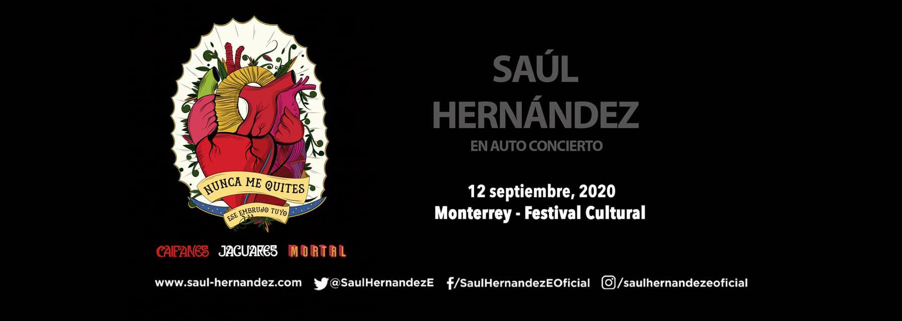 Anuncia Saúl Hernández 'auto concierto' regio