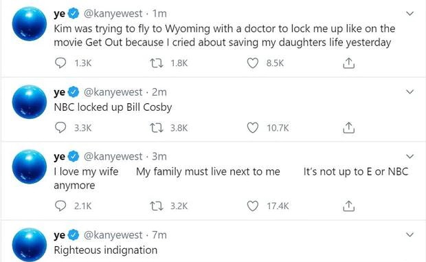 Acusa Kanye West a Kim Kardashian de querer 'encerrarlo'