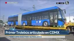 MX.-Llega a CDMX el primer trolebùs articulado 