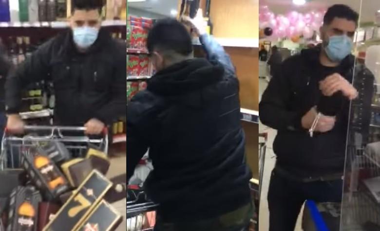 Gana un minuto de compras gratis en el súper, se va directamente al pasillo de vinos y licores