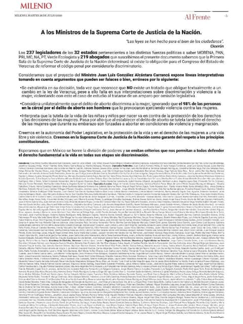 Titular de Segob se pronuncia a favor de despenalizar el “aborto voluntario”
