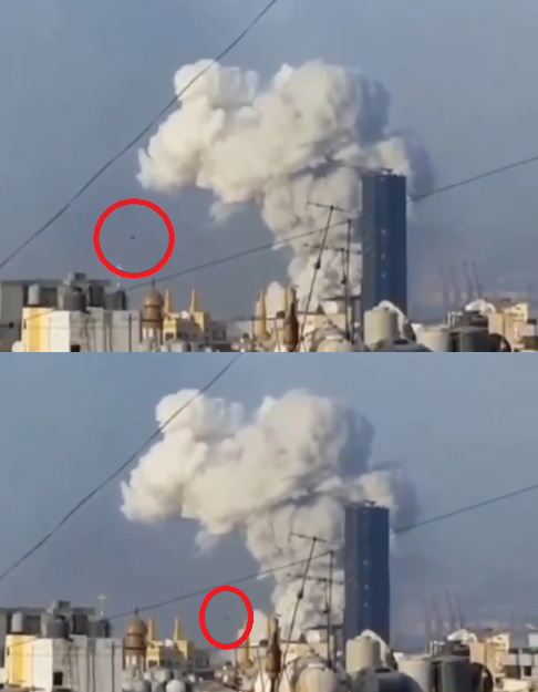 Señalan presunto proyectil en explosión de Beirut