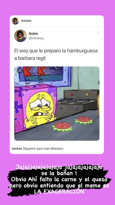 Bárbara de Regil responde a quienes la atacaron por comerse una "hamburguesa"