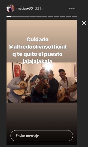 Matías Vuoso le pide a Alfredo Olivas que se cuide de él