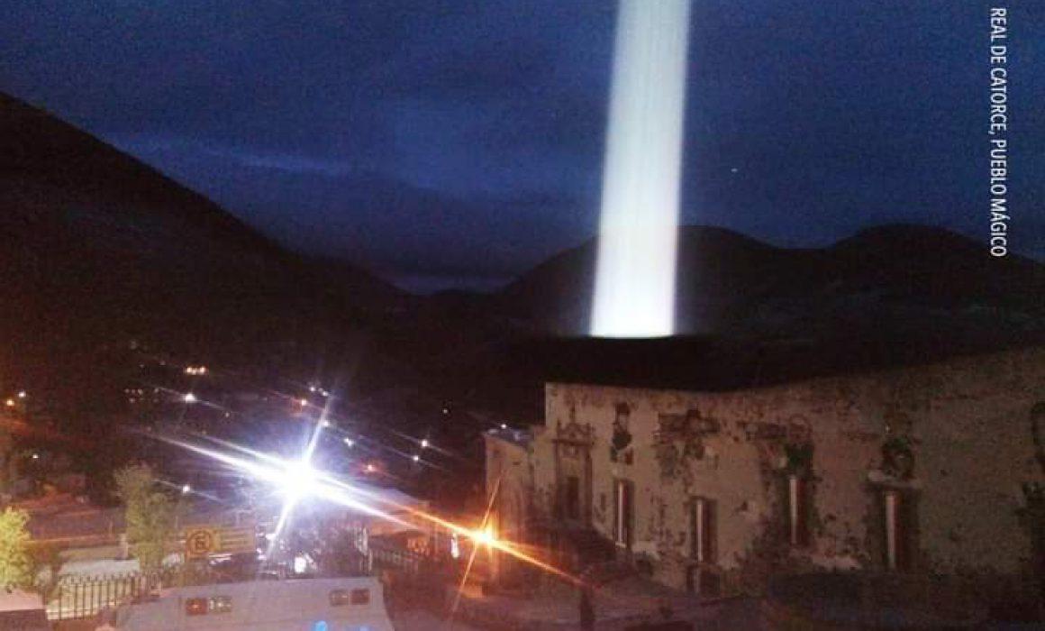 Captan extraño rayo de energía en Real de Catorce