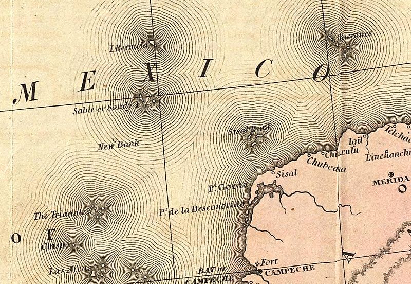 Bermeja, la extraña isla mexicana que aparece en los mapas pero no existe