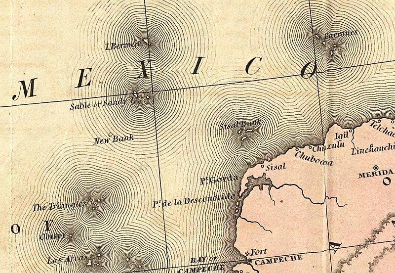 Bermeja, la extraña isla mexicana que aparece en los mapas pero no existe