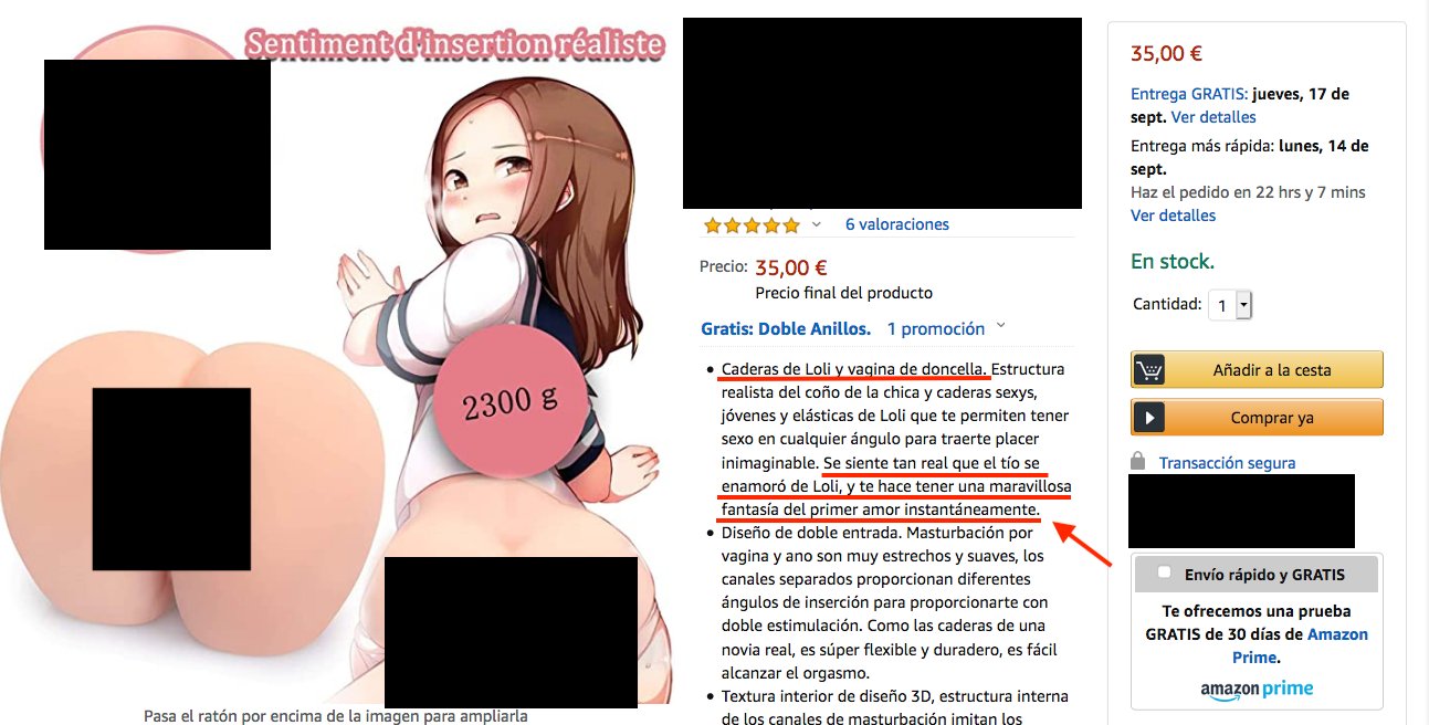 Venden juguetes sexuales que promueven la pedofilia [FOTOS]