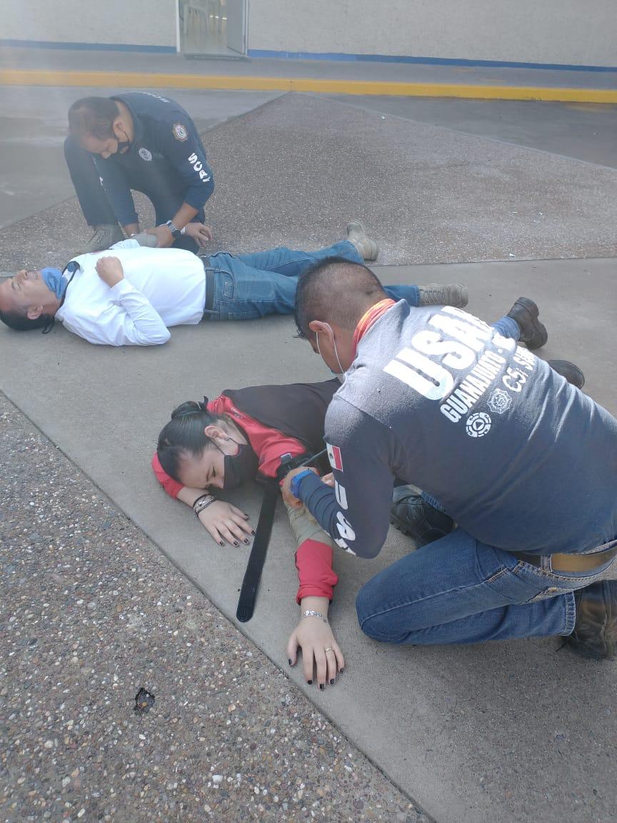 Capacitan a elementos de seguridad de Celaya en medicina táctica